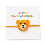 The Baby First Box Handmade Crochet Baby First Rakhi for Kids Brother Sister | Soft Cotton Raksha Bandhan Rakhi for Boys Girls |
