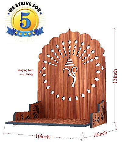 SSIS Fully Handmade Beautiful Small Wooden Home and Office Temple/Pooja Mandir