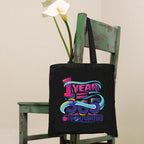 TheYaYaCafe Cotton Black Tote Bag|Multipurpose bag|Lightweight