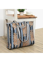 Yda fashion Quilted Cotton Tote Bag for Women & Men, 3 Layer Shopping Bag, Printed Reusable Grocery Tote, Lightweight Multipurpose Shoulder Handbag for Daily Use
