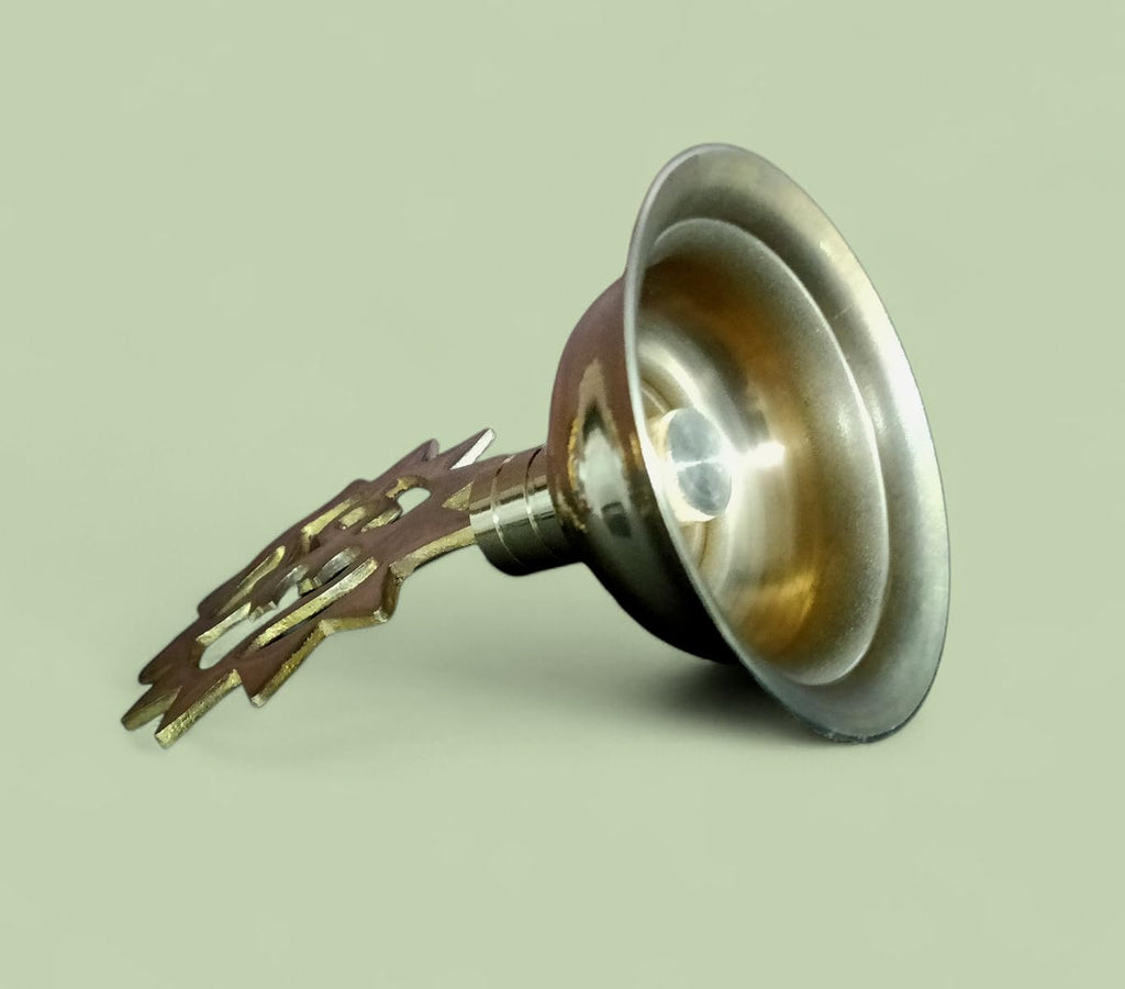 SHRIJIMATHURA/Temple Kalash Pure Brass/Om Design On Top