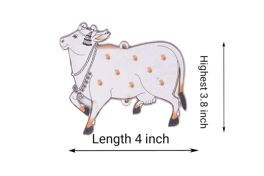 NNJ GROUP Pichwai Cow Design MDF Cutout for Diwali | Dussehra | Rangoli | Pooja | Festival Gift | Wedding Decorations (6 Pair) (12 Cow)