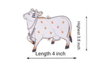 NNJ GROUP Pichwai Cow Design MDF Cutout for Diwali | Dussehra | Rangoli | Pooja | Festival Gift | Wedding Decorations (3 Pair) (6 Cow)