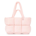 PALAY® Puffer Tote Bag with Zipper for Women Large Quilted Puffy Handbag with Cup Holder and Laptop Compartment for Work Traveling and Daily Use