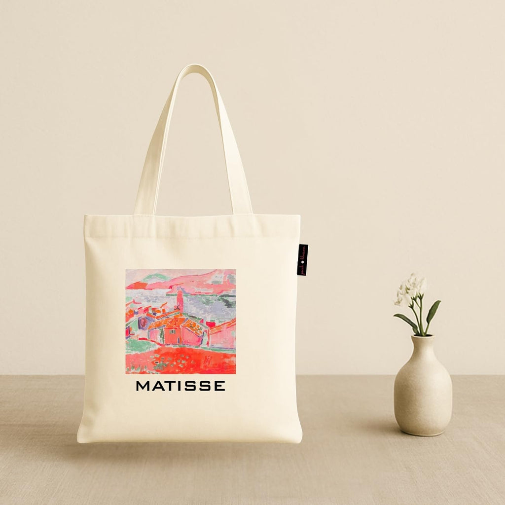 Peach Blossom Women’s Cotton Printed Tote Bag_WHT - MATISSE
