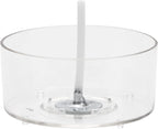 25Pcs Tealight Cup for Candle Making Empty Acrylic Polycarbonate Cups Tea Light Holder Transparent Clear Container Different Shape (Round 37x12mm)