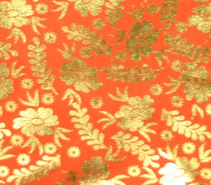 Lakshmi Maa Collection's Rumala Sahib Double Set Orange with gota (4 nos.)