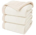 A Brand New - Umi Fleece Sherpa Blanket for Winter Single Bed 500GSM, Ultra Super Soft Comfort & Luxury Flannel for Heavy Winter, Mid Winter & AC Room (60X90 Inches, White & White) Kafalo