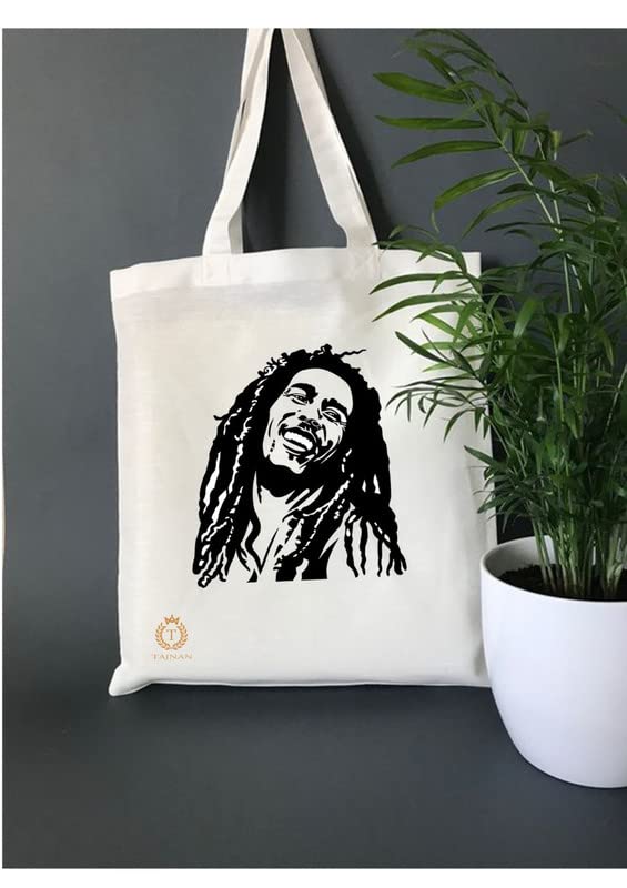TAJNAN Reusable Tote Bag for Groceries | Organic Cotton Canvas Bag with 15kgs Capacity. Stylish, Multi-Purpose and Eco-Friendly - Perfect Valentine's Day Gift!