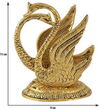 Decor And Art Metal Decorative Golden Swan Duck Shape Napkin, Tissue Paper Holder for Dining Table (Golden) -11cm