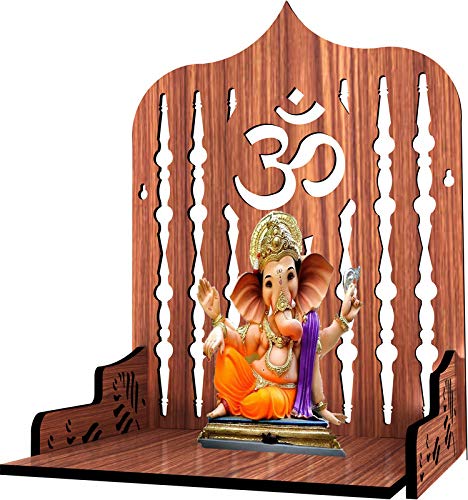 SSI Fully Handmade Beautiful Small Wooden Home and Office Temple/Pooja Mandir