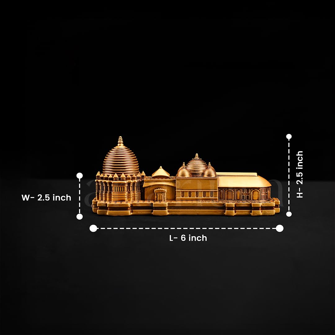 Artarium Premium Resin Made Goddess Kamkhya Temple Shaktipeeth Maa Kamakhya Devi Guwahati Handcrafted Traditional Mandir Model for Pooja Home Decor Gifting (6 Inch)