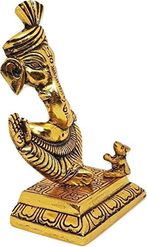 Mines Creations Shri Ganesh Statue/Ganesha Idol/Laddu Ganesh Ji/Mangal Murti Ganpati/Siddhi Ganesha for Puja Ghar, Home Office Decor, and Best Gift for Diwali Festival