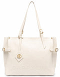 Carrylux Soft PU Textured Tote Bag for Women (Ivory)