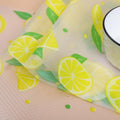 ElastPro (45 cm X 1.5 m) Printed Shelf Liners for Kitchen Shelves, Drawer Mat, Shelf Liner, Fridge Mats, Kitchen Cabinet Drawer Mat Liner Sheets (Lemon and Leaf Printed) Kafalo