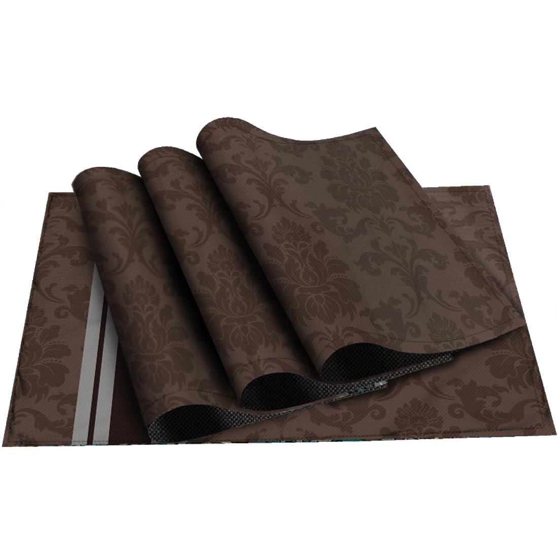 Furnishya Dining Table Mats 4 Pieces - Elegant & Machine Washable Table Mats Set of 4 - Decorative Accessories for Daily Use Dining Kafalo