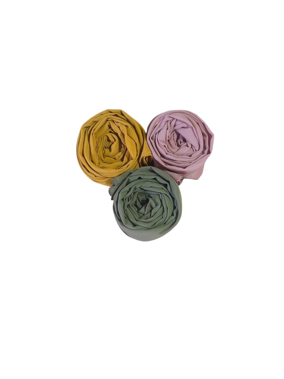 Premium Georgette Hijab for Women - 2 Meter Long Stylish | Stole | Lightweight Breathable Daily & Occasion Wear | Single Piece & Pack Of 3 Multicolor (3, Pink, Mustered Yellow, Rusty Brown)