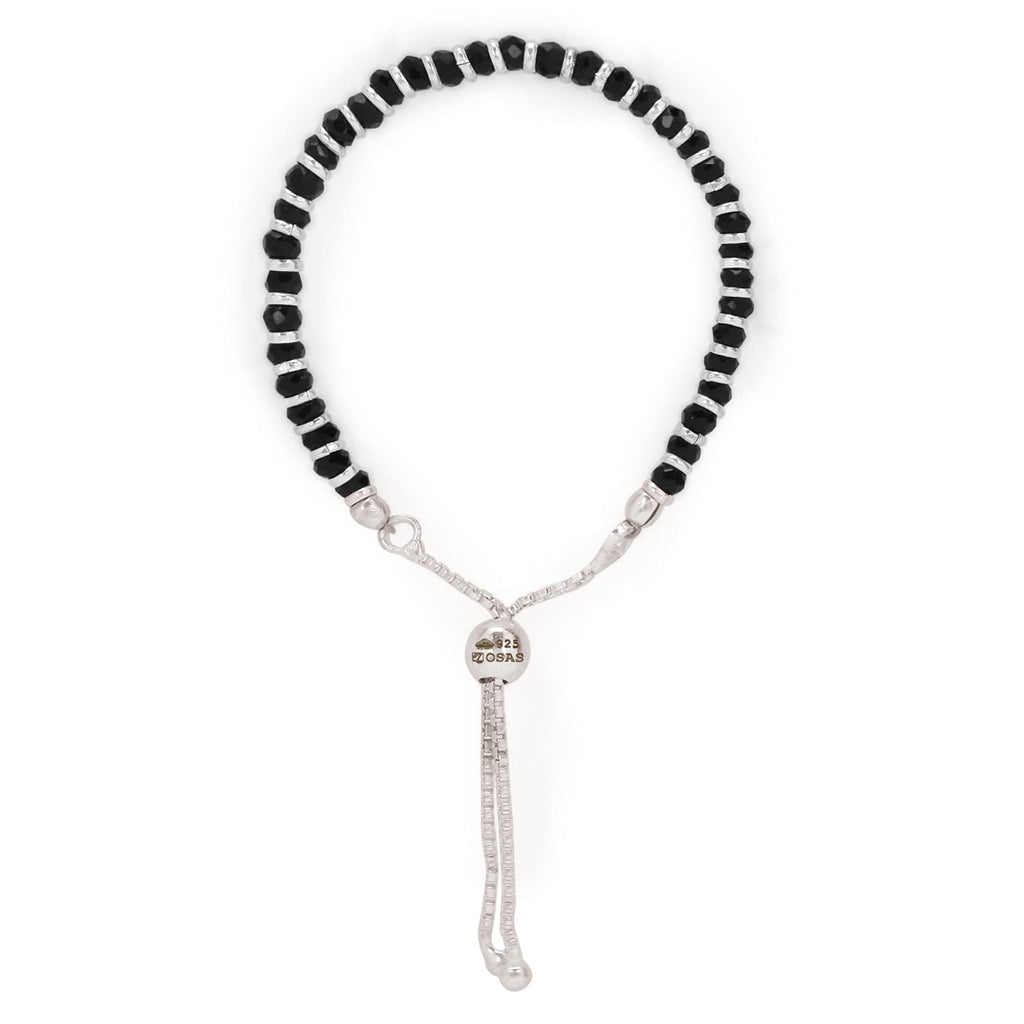 Osasbazaar Sterling Silver Nazariya Kadli Bracelet Adjustable for Boys, Girls, Children, Baby (Black) - 90%-92.5% Purity Cerified