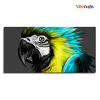 VIBECRAFTS Canvas Paintings for Living Room Drawing Room Macaw Parrot Canvas Wall Painting Fitted With Wooden Frame For Home | Office | Living Room | Gifts (PTVCH_2539)