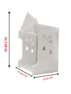StarLaser Acrylic Temple with Light for Pooja Room Small Temple Wall Hanging Home Decoration (7x12 inch)