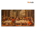 VIBECRAFTS Canvas Paintings for Living Room Drawing Room Beautiful Supper of Christ in Church Chiesa Dei Santi Wall Painting Fitted with Wooden Frame for Home|Office|Gift(PTVCH_2259) (Multi 9)