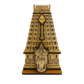 Thiruchendur Murugan Temple, Wooden Decorative Model, Traditional Hindu Temple Architecture Replica,8.5 x 5 x 2.75 inches.