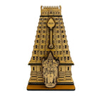 Thiruchendur Murugan Temple, Wooden Decorative Model, Traditional Hindu Temple Architecture Replica,8.5 x 5 x 2.75 inches.
