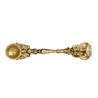 ARTVARKO Brass Havan Spoon Vishnu Laxmi Garuda Idol Sculpture Sheshnaag Ritual Achmani Spoon for Hawan Kund Ghee Pooja 6.5 Inch