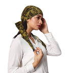 The Headscarves Women’s Cotton Printed Pre-Tied Headscarf for Chemo Hair Loss – Stylish Chemo Headwear, Soft Cotton Hijab Wrap, Bamboo Turban Scarf, Breathable Cancer Head Cover Free Size