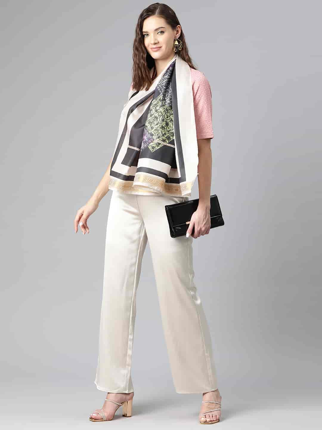 SILK LAND Women's Digital Printed Scarfs