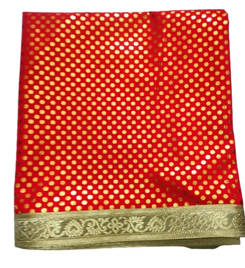 Lakshmi Maa Collection's Rumala Sahib Double Set(Red with Gota- 4 PEC.)