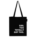 Peach Blossom Women's Printed Cotton Tote Bags With Zipper | Cotton Women's Collage Bag, Shopping Bag, Multi-Purpose Canvas Bag