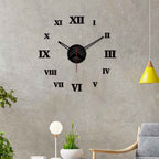 VIBECRAFTS Designer Roman Number Big Size 3D Infinity Wall Clock for Home Decor, Office, Living Room, Bedroom, Cafe's, Gifts (WWCVC1Pcs_20001N)