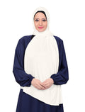 Markaz Hijab Women's Polyester Fabric Solid Pattern Suitable For Daily, Casual, Office wearJersey Hijab stoles for women Free size, Off White