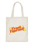 Delhi Printing Co. Trust yourself tote bag|Strong Cotton Bag for Shopping | Canvas Tote Bag for Women & Girls | Stylish Cotton Handbags (DCTBH-109)