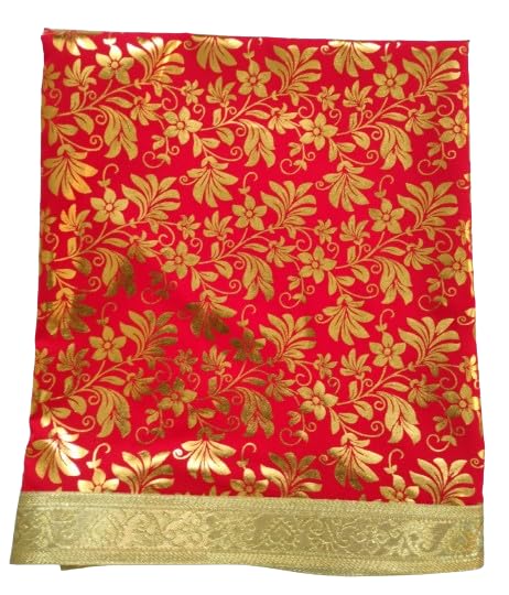 Lakshmi Maa Collection Rumala Sahib Double Set RED with beautiful gota (4 pec.)
