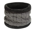 Alexvyan Winter Neck Scarf Soft Warm Snow Proof Knitted (Inside Fur) Woolen Scarf for Women Girl Boys Man (Grey)