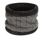 Alexvyan Winter Neck Scarf Soft Warm Snow Proof Knitted (Inside Fur) Woolen Scarf for Women Girl Boys Man (Grey)