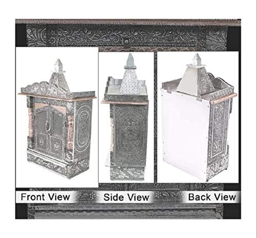 Suhanika Crafters Wooden Pooja Mandir for Home - Mantapa/Temple for Pooja Room - Modern Design (X-Small 6x10 Inches)