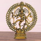 ARTVARKO Brass Metal Natraj Idol Murti Om Nataraja Idiol Large Shiva Natraj Statue Home D?cor Mandir Temple Vastu Showpiece Height 24 Inches