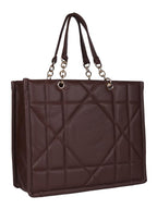 MINI WESST Women's Western Casual Textured Zip Tote Bag | Perfect for Office, College & Everyday Use