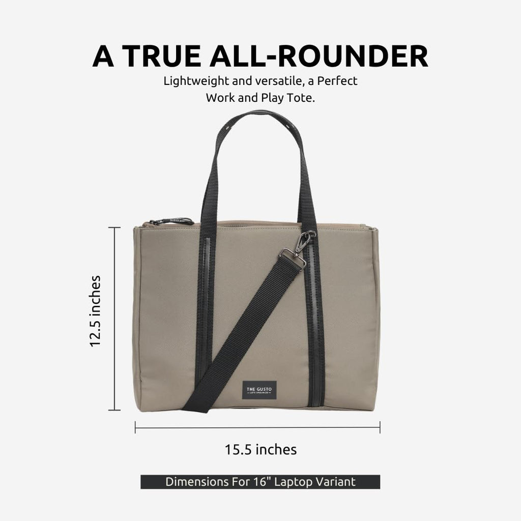 The Gusto Unisex Tote Bag (16, Dusk Green)
