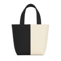 Lify Canvas Mini Tote Bag for Women | Small Handbag Purse with Zipper & Inner Pocket | Lightweight Cotton Canvas Craft Bag for Daily Use, Travel, Shopping & Gifting (1 Piece) (Black)