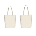 Eco Right Canvas Tote Bags for Women with Zip, College Bag for Girls, 100% Organic Cotton Tote Bag for Shopping, Travel & beach bags for women (Pack of 2)