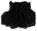 IBA ISBA COLLECTIONS Women's Crinkle Cotton Scarf, Stoles, Hijab (80 x 190 Cms) (Black)