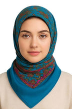 CHACKO Women's Woolen Winter Scarf | Soft & Warm Cold Weather Muffler, Wrap & Shawl | Elegant Wool Blend | Pack of 1_Green