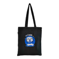 DANIOO DON'T WORRY WE CARRY Canvas Tote Bags for Women, Multipurpose Handbags for women with Zipper and Pocket for Travel, Shopping Bag | Hand Bag | College Tote Bags (Black & Blue)