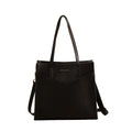 Urban Space Vegan Leather Women Tote Bag with Laptop compartment, Handbag for Work, Ladies purse, Stylish Shoulder Bag, Laptop ipad Tote Bags For Office Use, Gift for Women (Adele Black)