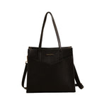 Urban Space Vegan Leather Women Tote Bag with Laptop compartment, Handbag for Work, Ladies purse, Stylish Shoulder Bag, Laptop ipad Tote Bags For Office Use, Gift for Women (Adele Black)