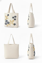 OLL OO LA LA BEAUTY Canvas Tote Bag for Women | Tote Bag | Pinterest Shoulder Bag | Cotton Shoulder Bag | Boho Tote Bags | Casual Daily Use Handbag for Office, College, Shopping & Travel - DGSN-12
